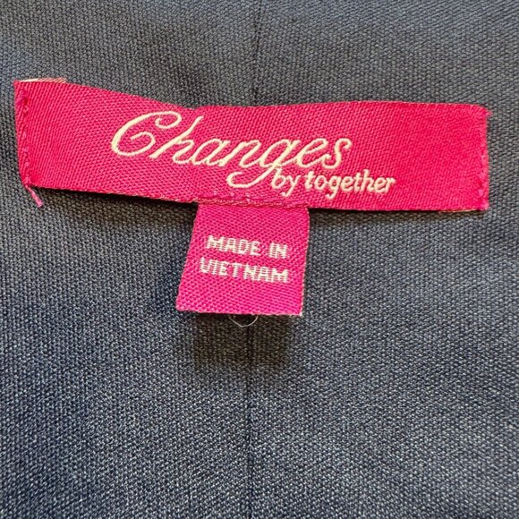 Changes By Together Womens Ruched Velvet Midi Dress Size 18 Midnight Blue Party - Picture 2 of 12